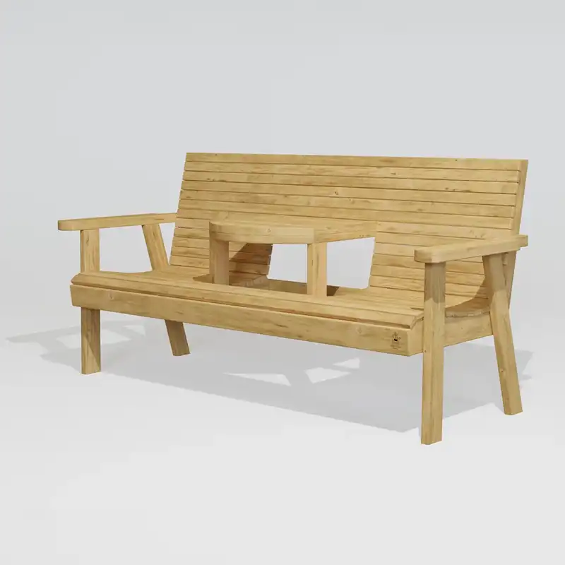 ספסל עץ לגינה - נירוונה